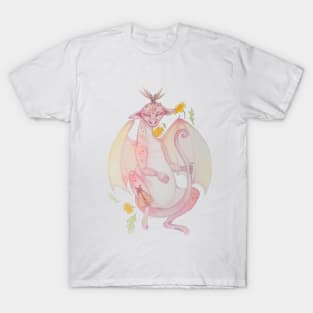 Pink Sleeping Dragon T-Shirt